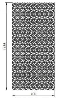 Geometrical panel (PGM_0192) 3D model for CNC machine